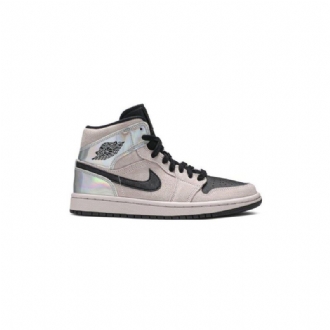 Air Jordan 1 Mid Lyserød Sort Flerfarvede Sko Dame