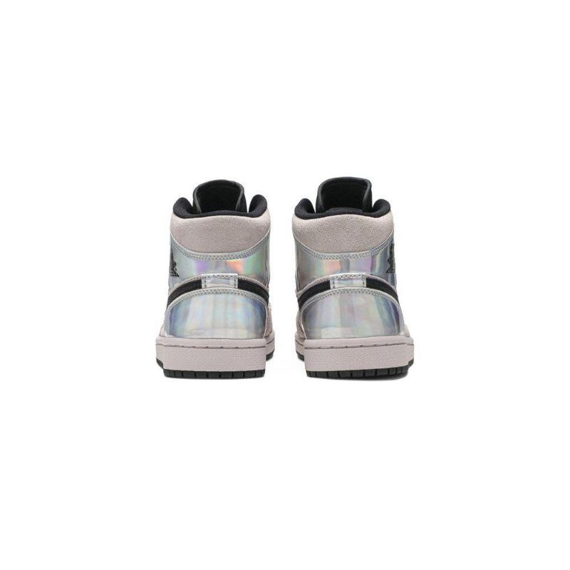 Air Jordan 1 Mid Lyserød Sort Flerfarvede Sko Dame