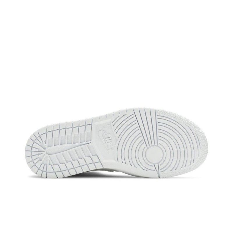 Air Jordan 1 Mid Patent Hvid Sko Dame