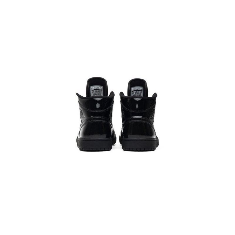 Air Jordan 1 Mid Patent Se Sort Sko Dame