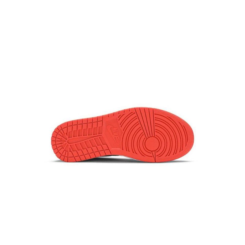 Air Jordan 1 Mid Rød Sort Sko Dame