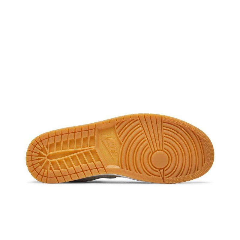 Air Jordan 1 Mid Se Beige Grå Sko Herre