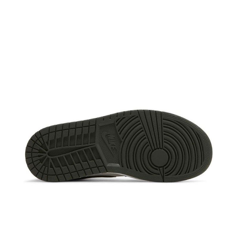 Air Jordan 1 Mid Se Brun Rød Hvid Sko Dame