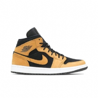 Air Jordan 1 Mid Se Brun Sort Sko Dame