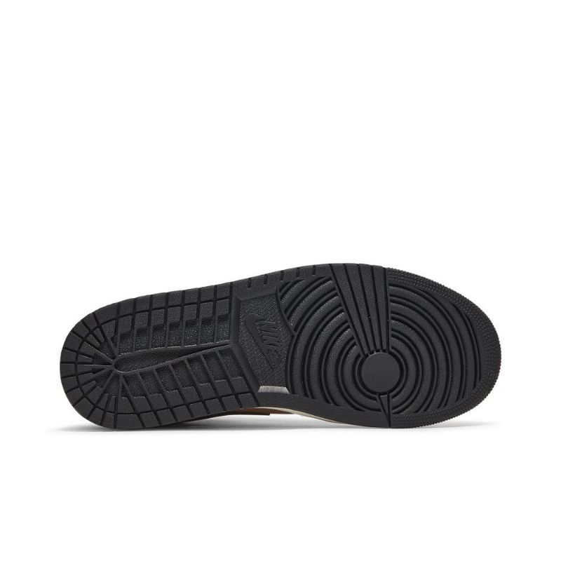 Air Jordan 1 Mid Se Brun Sort Sko Herre