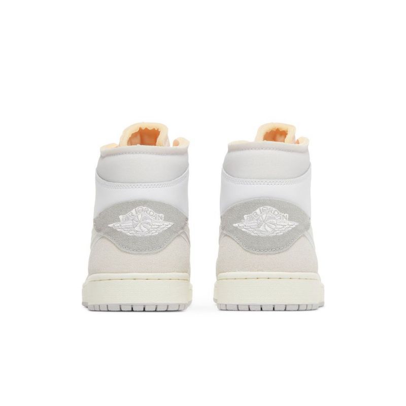 Air Jordan 1 Mid Se Craft Hvid Grå Lyserød Sko Herre