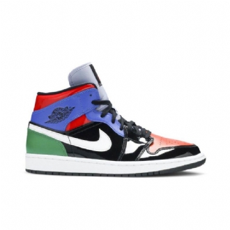 Air Jordan 1 Mid Se Flerfarvede Sko Dame