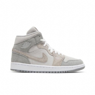 Air Jordan 1 Mid Se Grå Sko Dame