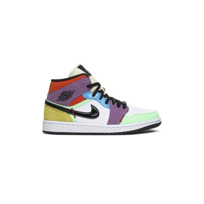 Air Jordan 1 Mid Se Hvid Flerfarvede Sko Dame