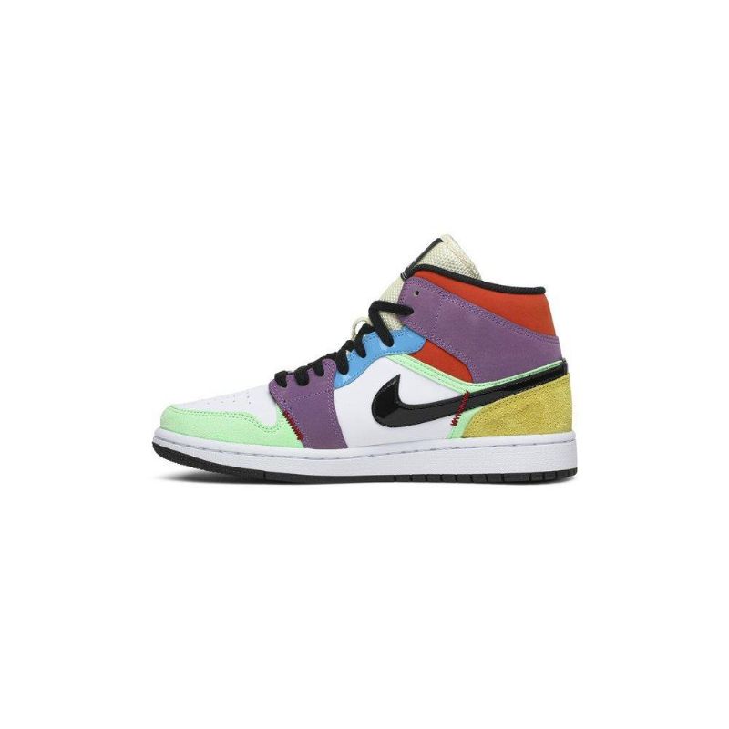 Air Jordan 1 Mid Se Hvid Flerfarvede Sko Dame