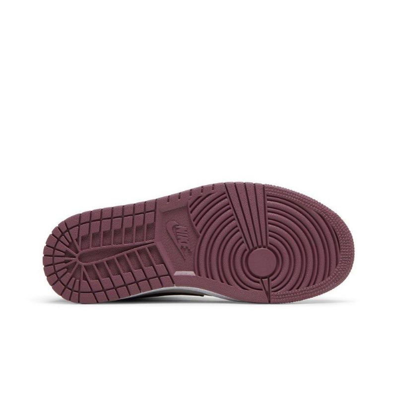 Air Jordan 1 Mid Se Hvid Lyserød Sort Sko Dame