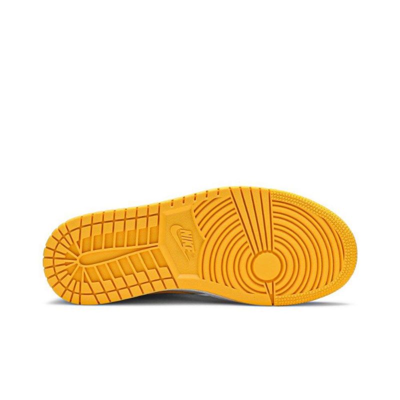 Air Jordan 1 Mid Se Hvid Orange Sort Sko Dame