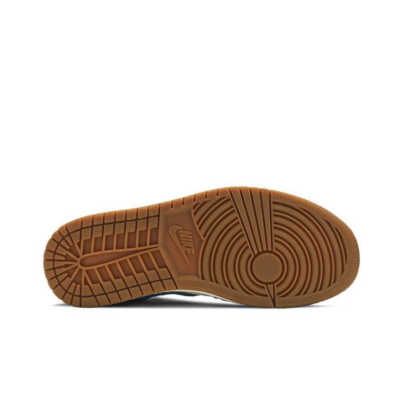 Air Jordan 1 Mid Se Hvid Rød Sort Guld Sko Dame