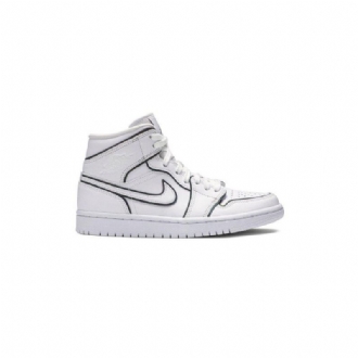 Air Jordan 1 Mid Se Hvid Sko Dame
