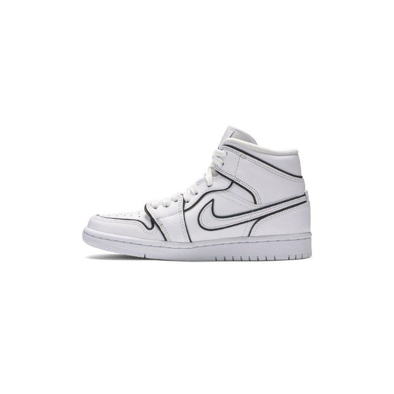 Air Jordan 1 Mid Se Hvid Sko Dame