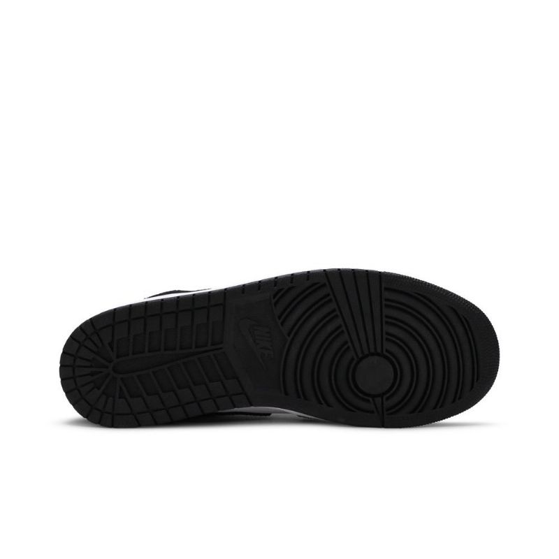 Air Jordan 1 Mid Se Hvid Sort Blå Lyserød Sko Herre