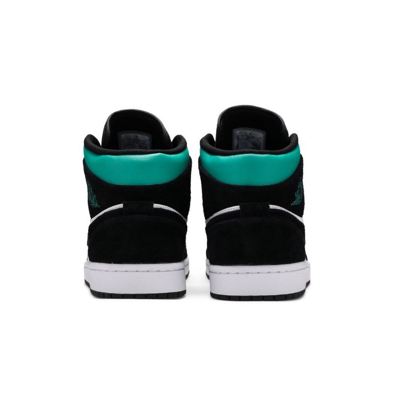 Air Jordan 1 Mid Se Hvid Sort Blå Lyserød Sko Herre