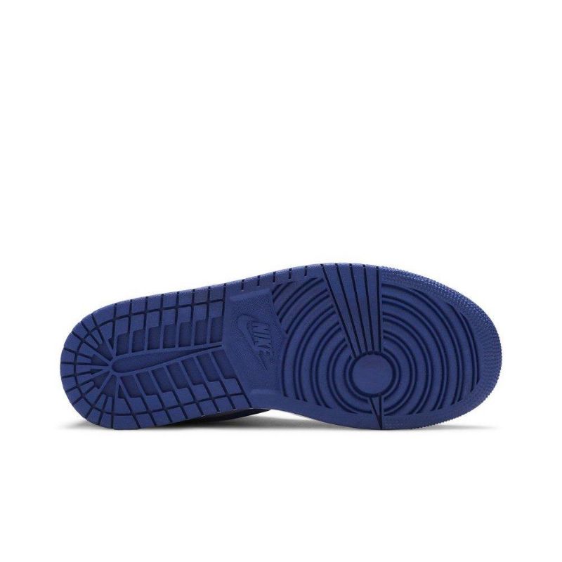 Air Jordan 1 Mid Se Lilla Blå Hvid Sko Dame
