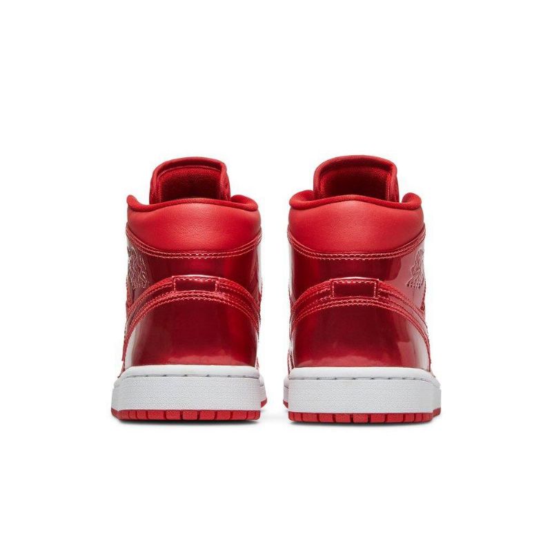 Air Jordan 1 Mid Se Rød Hvid Sko Dame