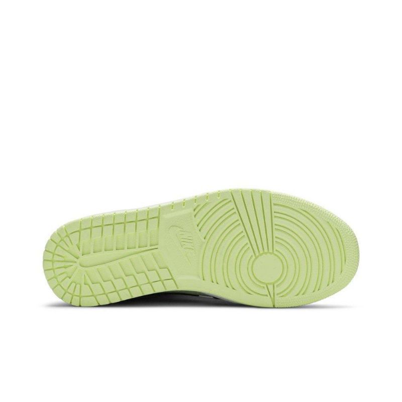 Air Jordan 1 Mid Se Sort Grøn Rød Sko Dame