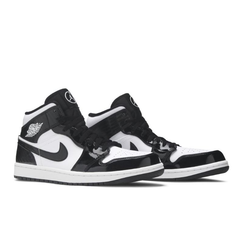 Air Jordan 1 Mid Se Sort Hvid Sko Herre