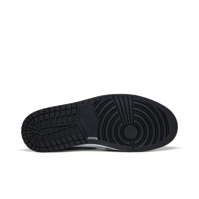 Air Jordan 1 Mid Se Sort Lilla Hvid Sko Herre