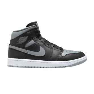 Air Jordan 1 Mid Sort Grå Sko Dame