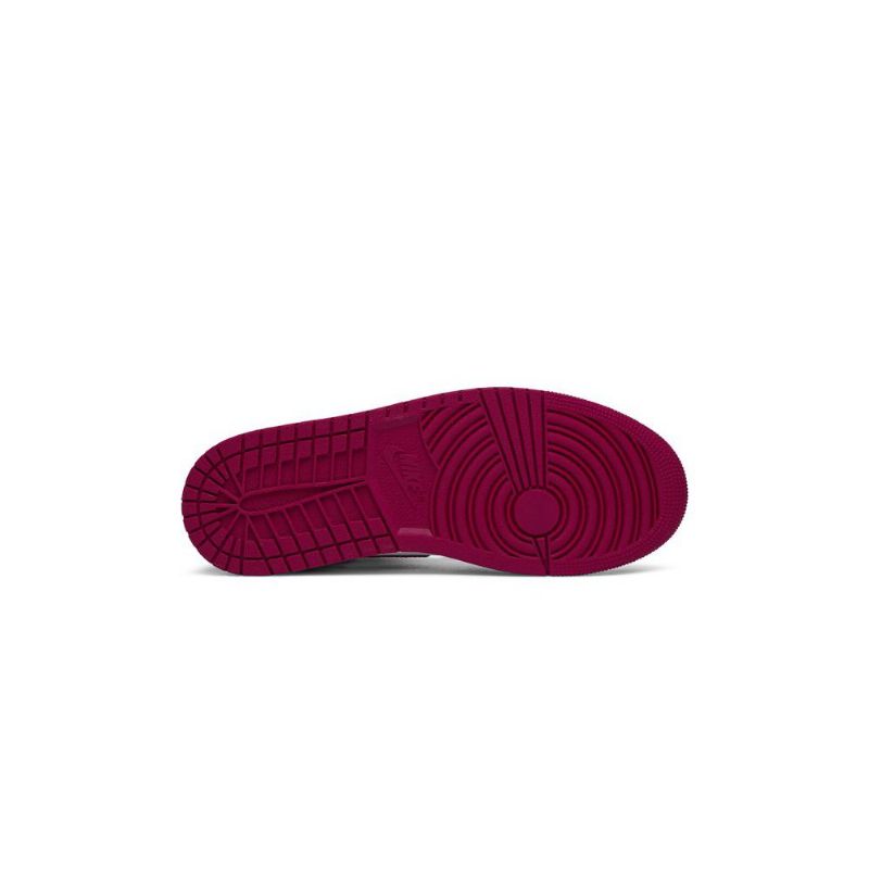 Air Jordan 1 Mid Sort Hvid Rød Sko Herre