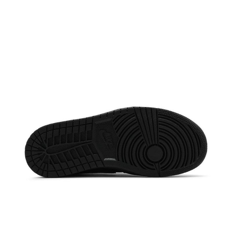 Air Jordan 1 Mid Sort Hvid Sko Dame