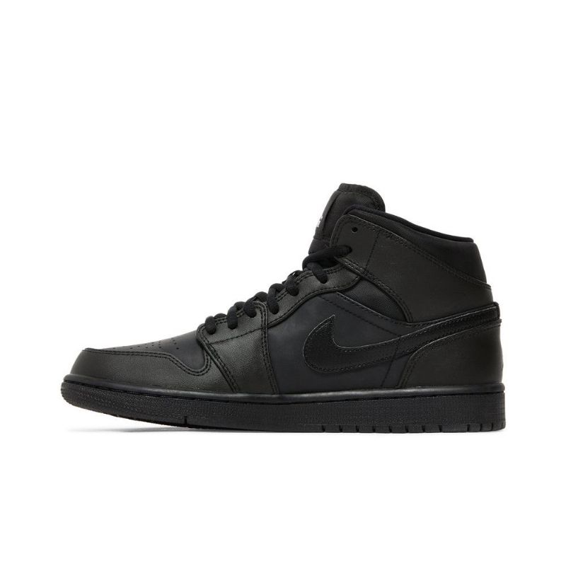 Air Jordan 1 Mid Sort Hvid Sko Herre
