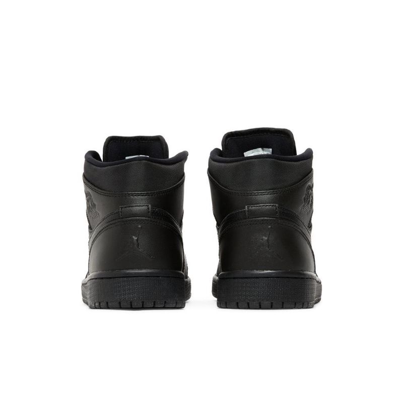 Air Jordan 1 Mid Sort Hvid Sko Herre