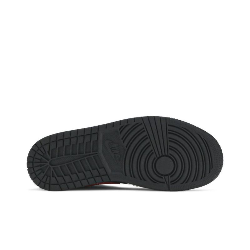 Air Jordan 1 Mid Sort Lyserød Hvid Sko Herre
