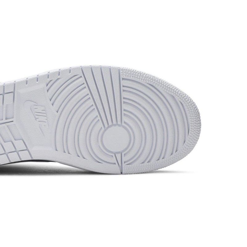 Air Jordan 1 Mid Sort Rød Hvid Sko Dame
