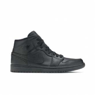 Air Jordan 1 Mid Sort Sko Herre