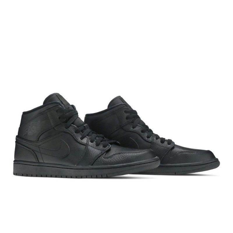 Air Jordan 1 Mid Sort Sko Herre