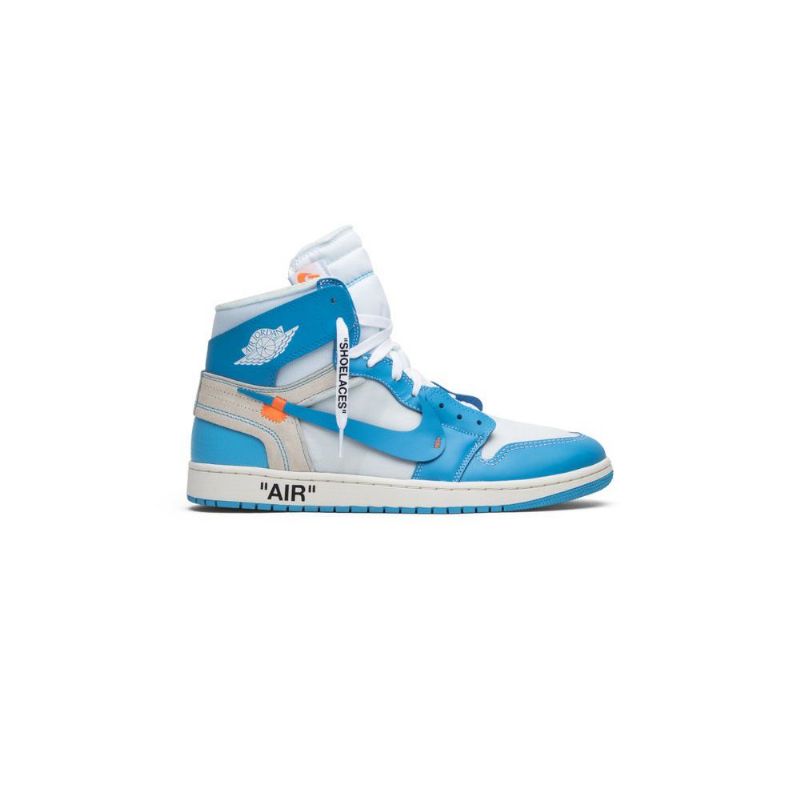 Air Jordan 1 Off-hvid Retro High Og Hvid Blå Sko Herre