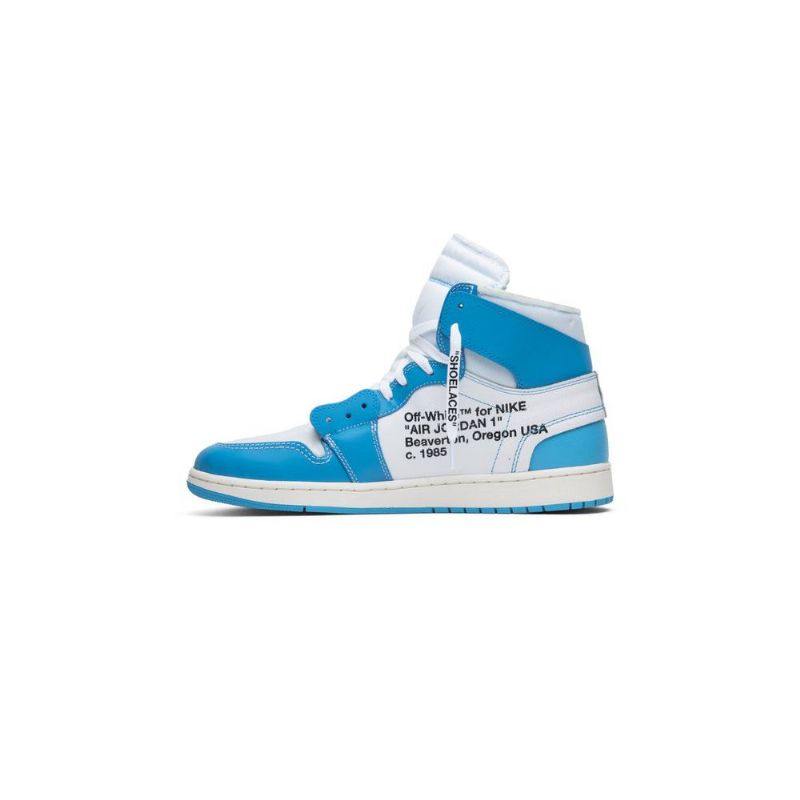 Air Jordan 1 Off-hvid Retro High Og Hvid Blå Sko Herre