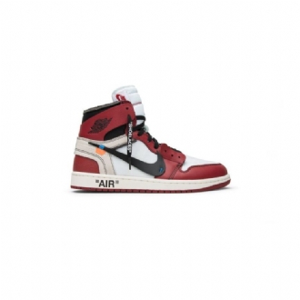Air Jordan 1 Off-hvid Retro High Og Hvid Sort Rød Sko Herre