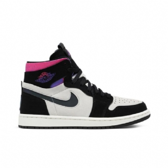 Air Jordan 1 Paris Saint-germain High Zoom Comfort Hvid Sort Lilla Lyserød Sko Herre