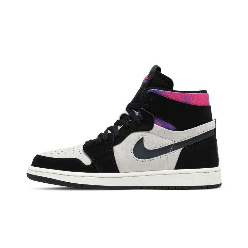 Air Jordan 1 Paris Saint-germain High Zoom Comfort Hvid Sort Lilla Lyserød Sko Herre