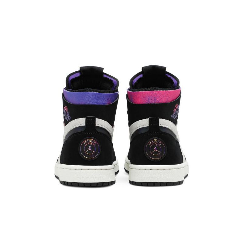Air Jordan 1 Paris Saint-germain High Zoom Comfort Hvid Sort Lilla Lyserød Sko Herre