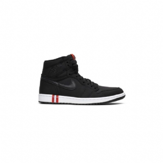 Air Jordan 1 Paris Saint-germain Retro High Og Sort Hvid Rød Sko Herre
