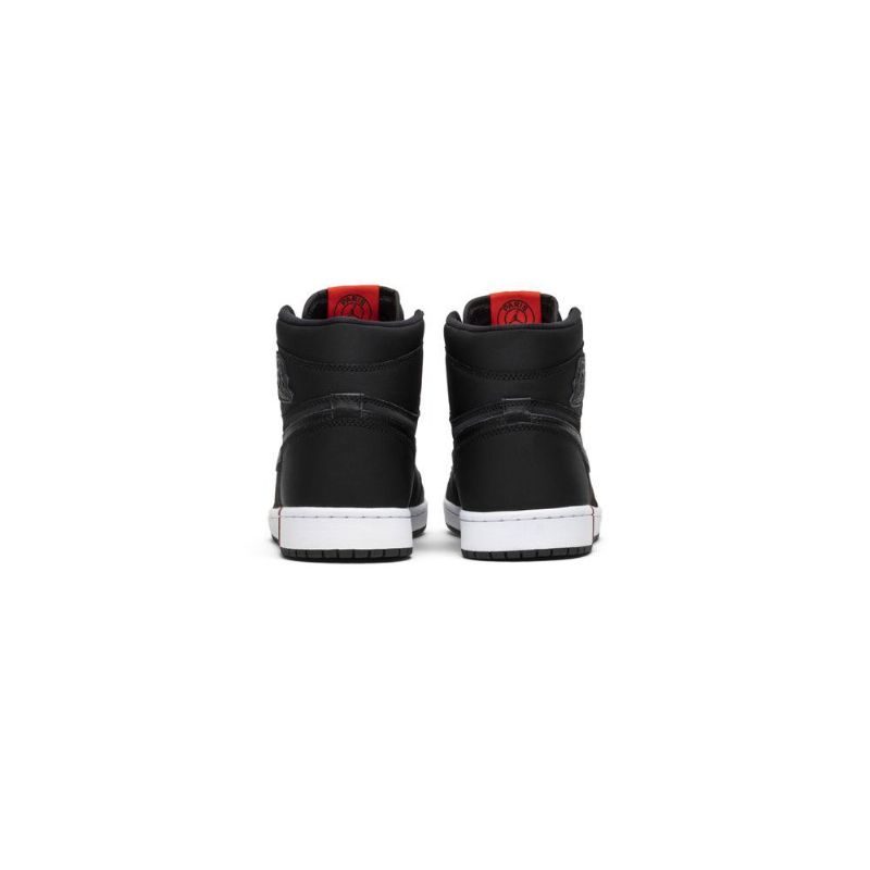 Air Jordan 1 Paris Saint-germain Retro High Og Sort Hvid Rød Sko Herre