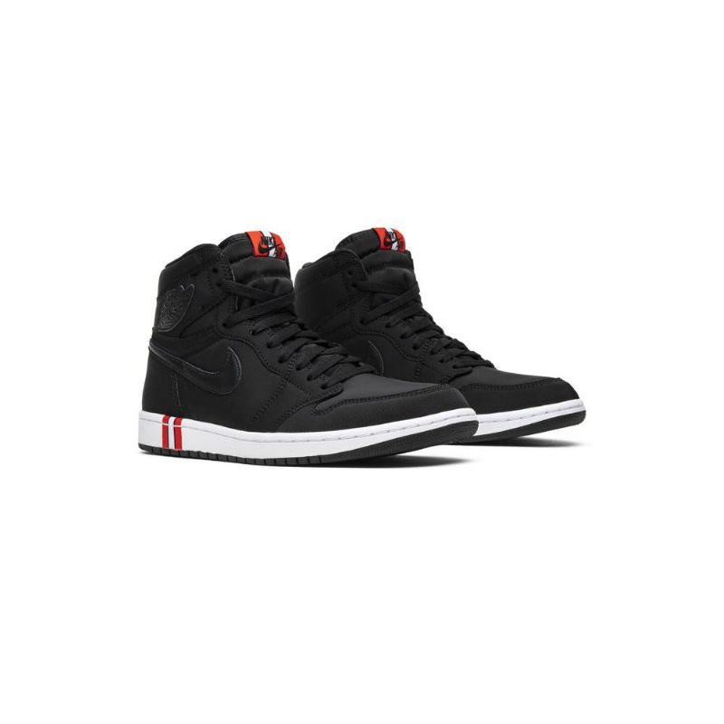 Air Jordan 1 Paris Saint-germain Retro High Og Sort Hvid Rød Sko Herre