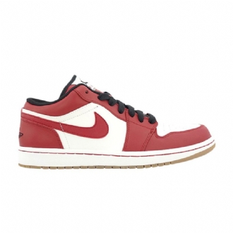 Air Jordan 1 Phat Low Hvid Rød Sort Brun Sko Herre
