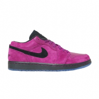 Air Jordan 1 Phat Low Lilla Sort Sko Herre