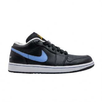 Air Jordan 1 Phat Low Sort Blå Guld Hvid Sko Herre