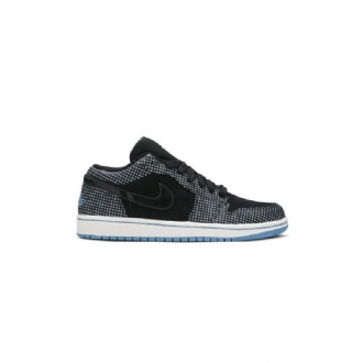 Air Jordan 1 Phat Low Sort Blå Hvid Sko Herre