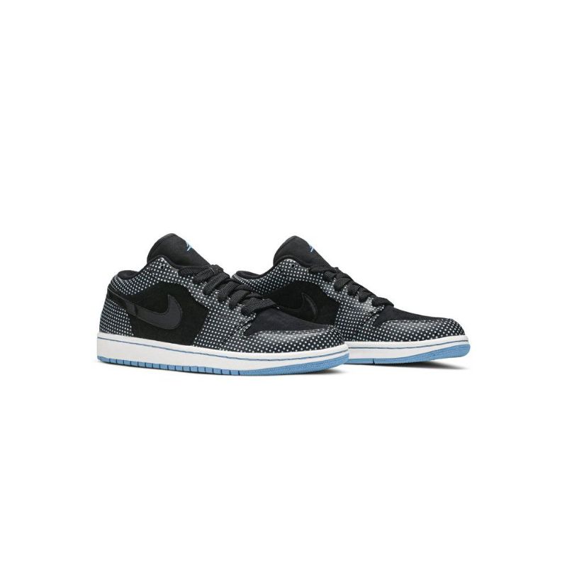 Air Jordan 1 Phat Low Sort Blå Hvid Sko Herre