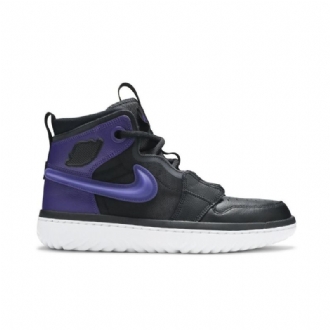 Air Jordan 1 React Lilla Sort Sko Herre